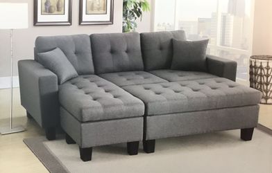 Sectional Sofa and Ottoman