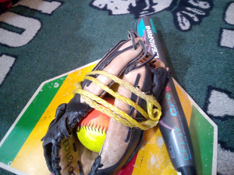SOFTBALL TRAVELBALL FASTPITCH SLOW PITCH 14 WILSON GLOVE! only 80!!
