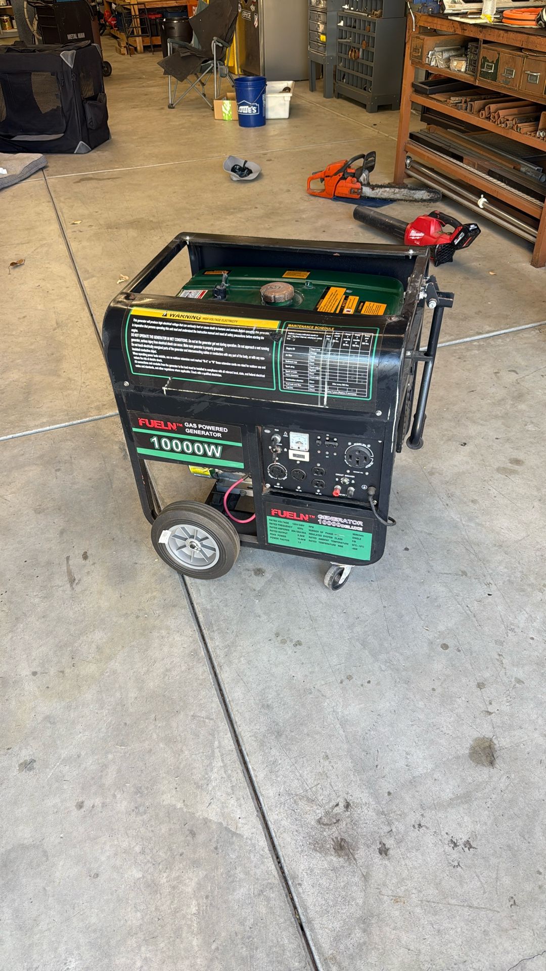 Gas Generator 10,000 Watts