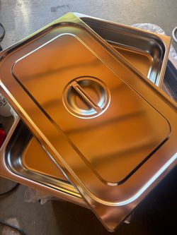 Stainless Steel Steam Table Pans with Lids