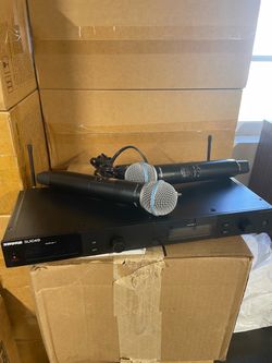 SHURE SLXD4 WIRELESS MICROPHONES BETA 58a LIKE NEW