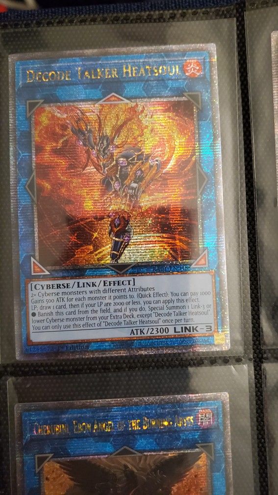 Yugioh Decode Talker Heatsoul Quarter Century Secret Rare