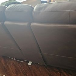 Pristine Leather Couch.
