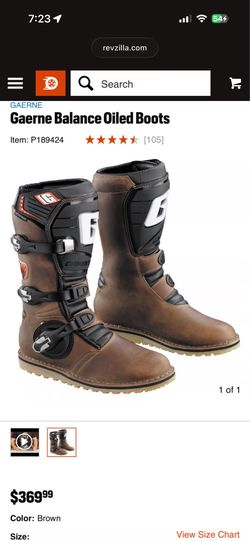 Gaerne Balance Oiled Boots size 9 motorcycle boot