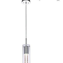 Light, Pendant Chrome Hanging Light, New