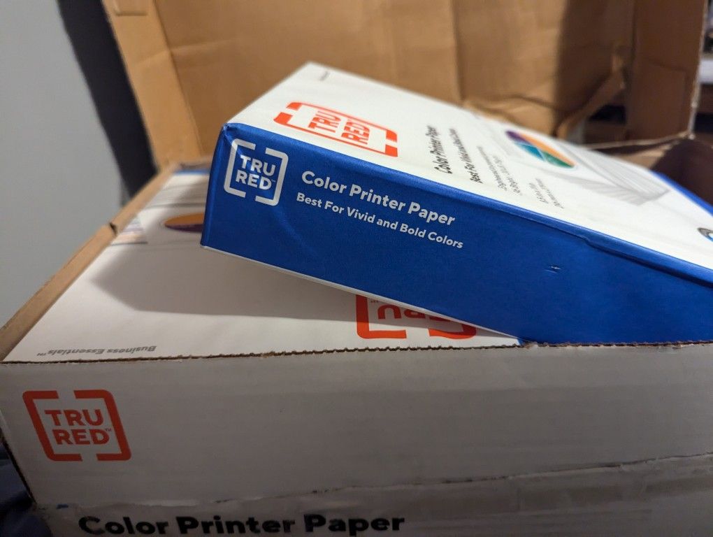 Color Printer Paper Tru Red 96 Brightness 8 Reams