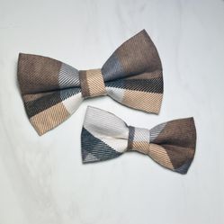 Cozy Plaid Bow Tie - Dog Bow - Dog Bow Tie Pattern - Dog Bow Tie Fall- Dog Bow Tie Thanksgiving - Dog Bow Tie Christmas