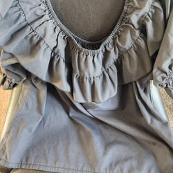 Slate Grey Off the Shoulder 1 X
