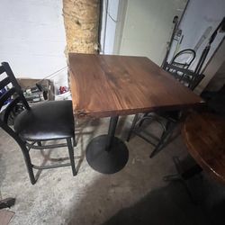 High quality wood table with chairs