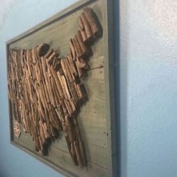 Wooden Map 30”/70”