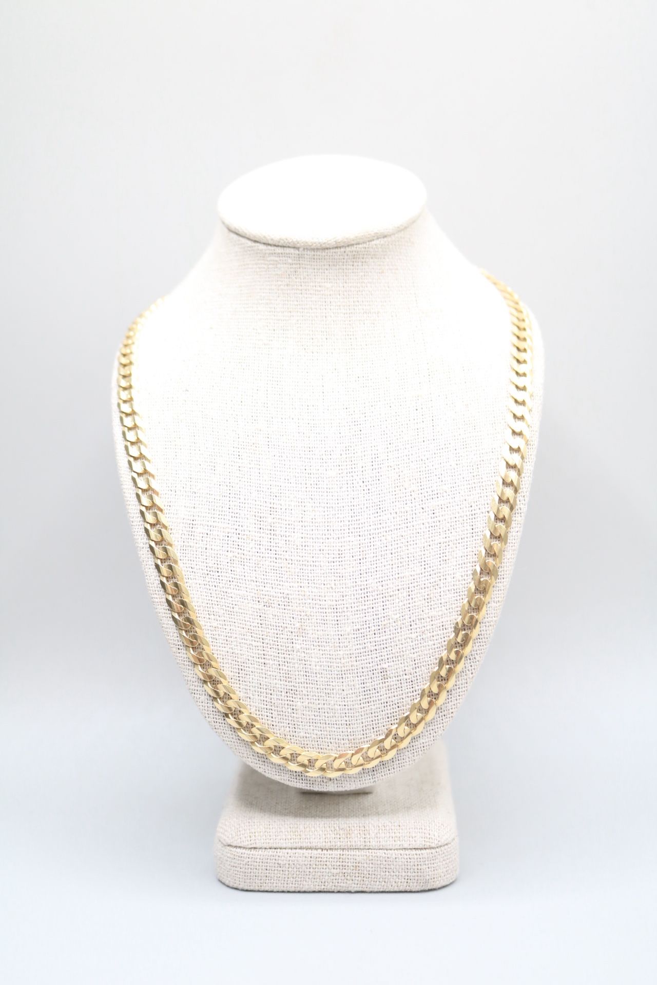 14K Yellow Gold Curb Chain (22 Inches) (Local Purchase Only)