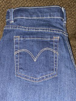 Size 14 Super Skinny Dark Blue Levi Jeans