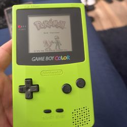 Gameboy Color Kiwi/ Authentic Pokemon Red