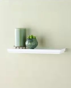Home Decorators Collection 24” White, Profile Decorative Floating Shelf