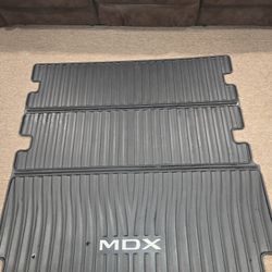 Acura MDX 2022-25 Trunk Tray And All Weather Mats 3 Rows
