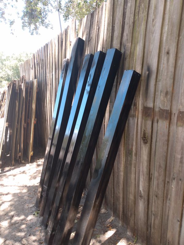 4 by 4 by 8 ft metal fence post for Sale in Tampa, FL - OfferUp