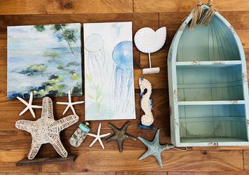 12 Pc Beach Ocean Sea Home Decor Bundle