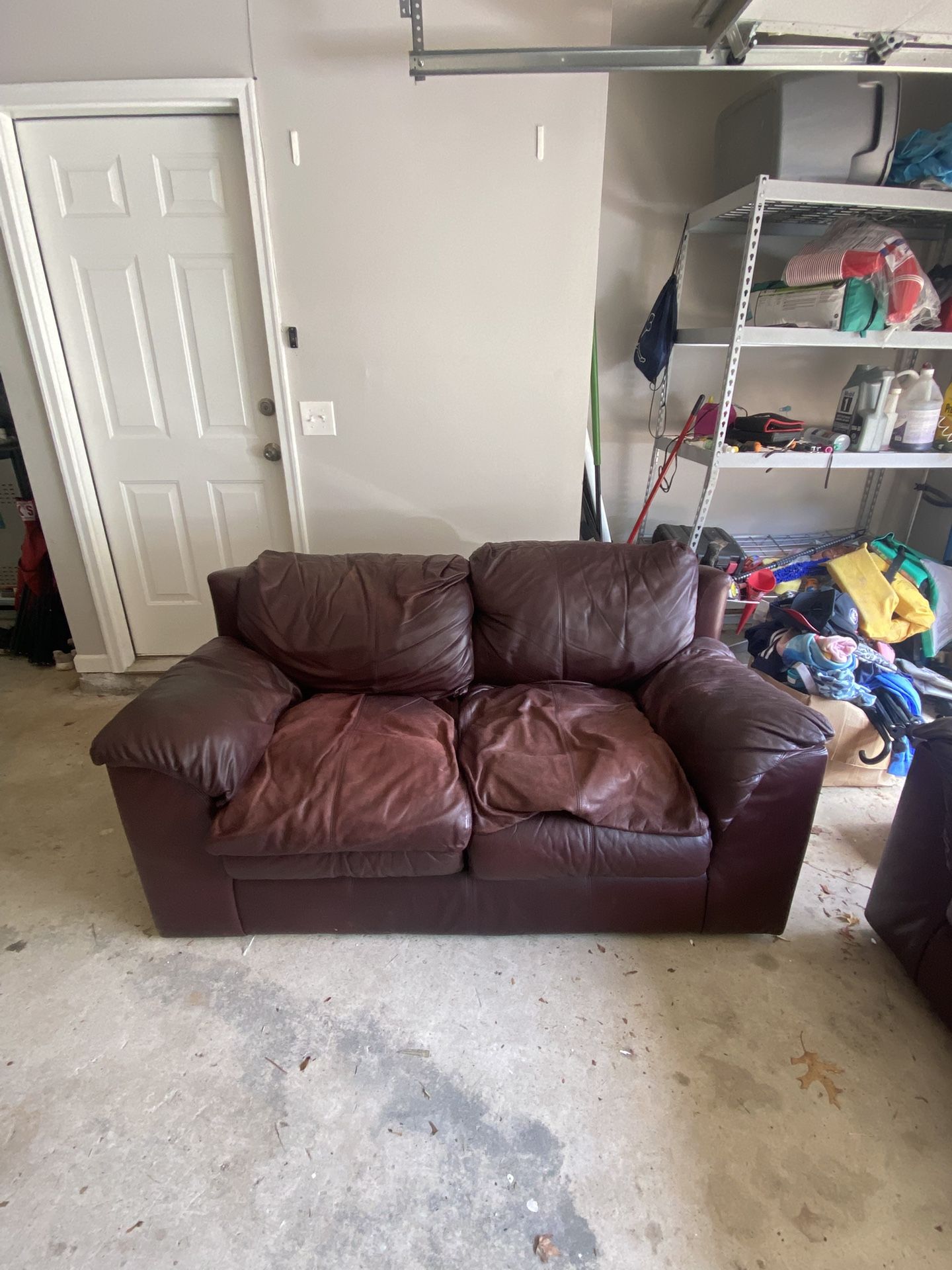 Leather Loveseat