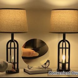 Lamps Set Black 