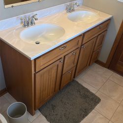 Bathroom Double Vanity Set Up