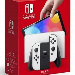 Nintendo Switch OLED White joycons