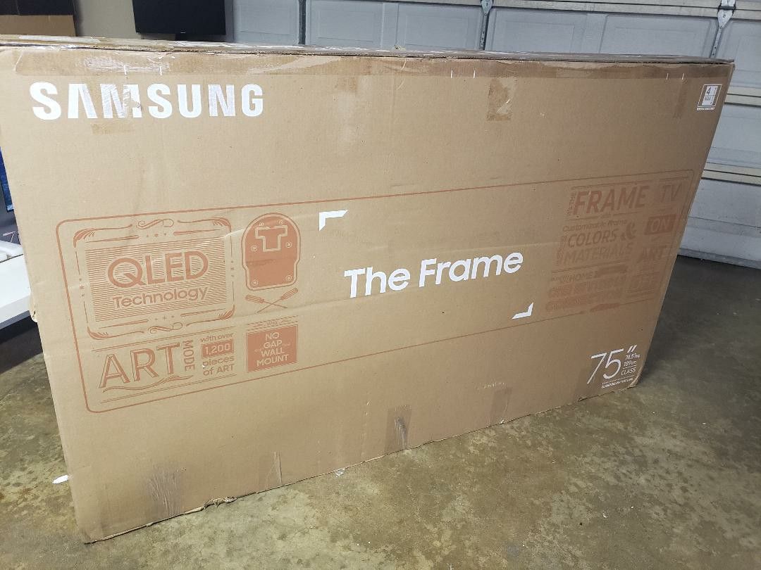 Tv Samsung 75", 4k, The Frame, 240 Hz, 2020 Model, Excellent