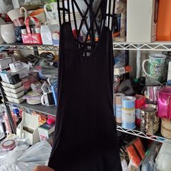 Ladies Black VENUS dress, Long