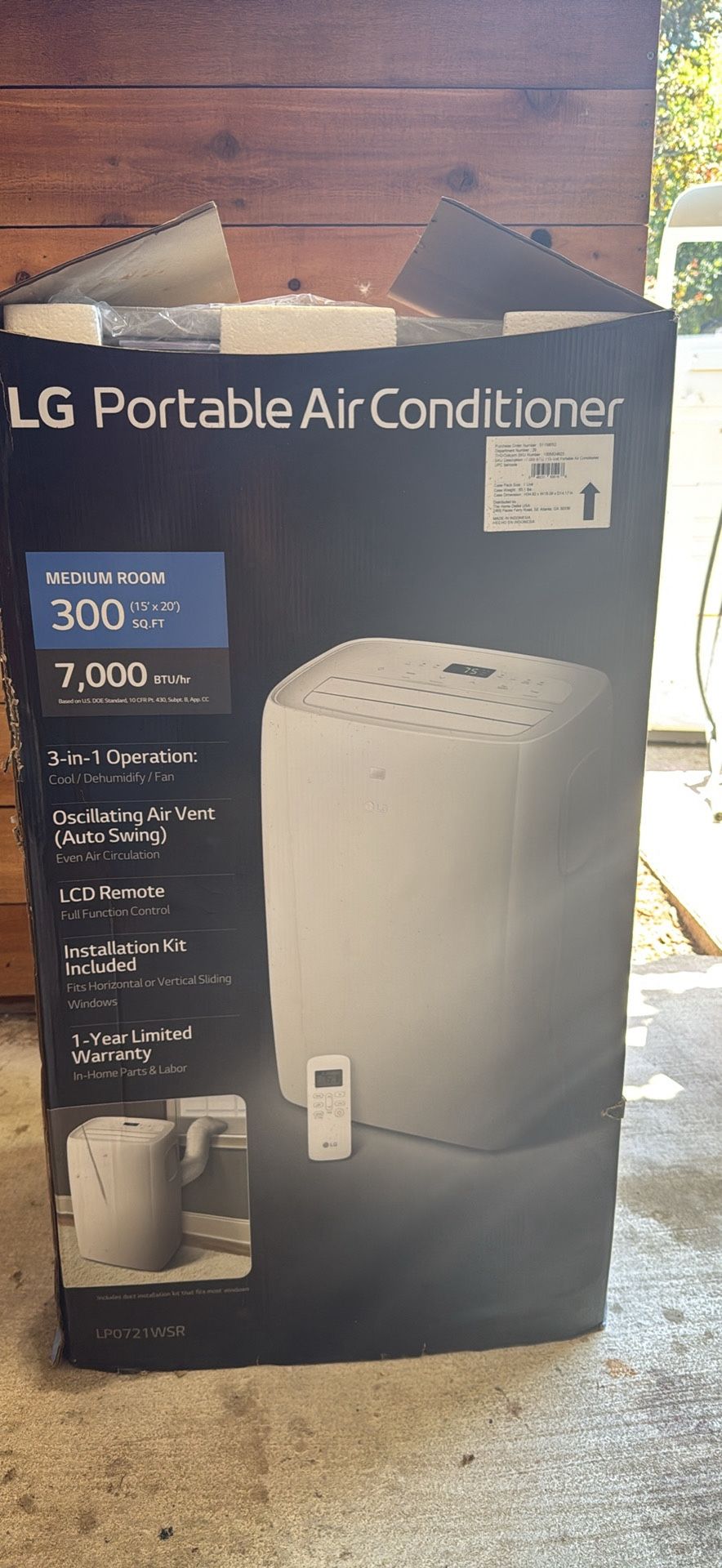 LG Portlable Air Conditioner
