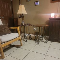 Two End Tables And 1 Lamp For Sale $$$$