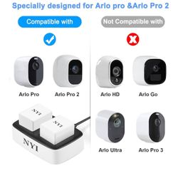 Batteries And Charger Designed For Arlo Pro And Arlo Pro 2