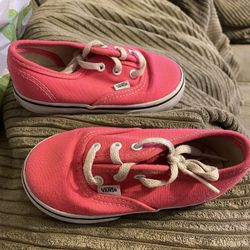 Hot Pink Vans Size 8