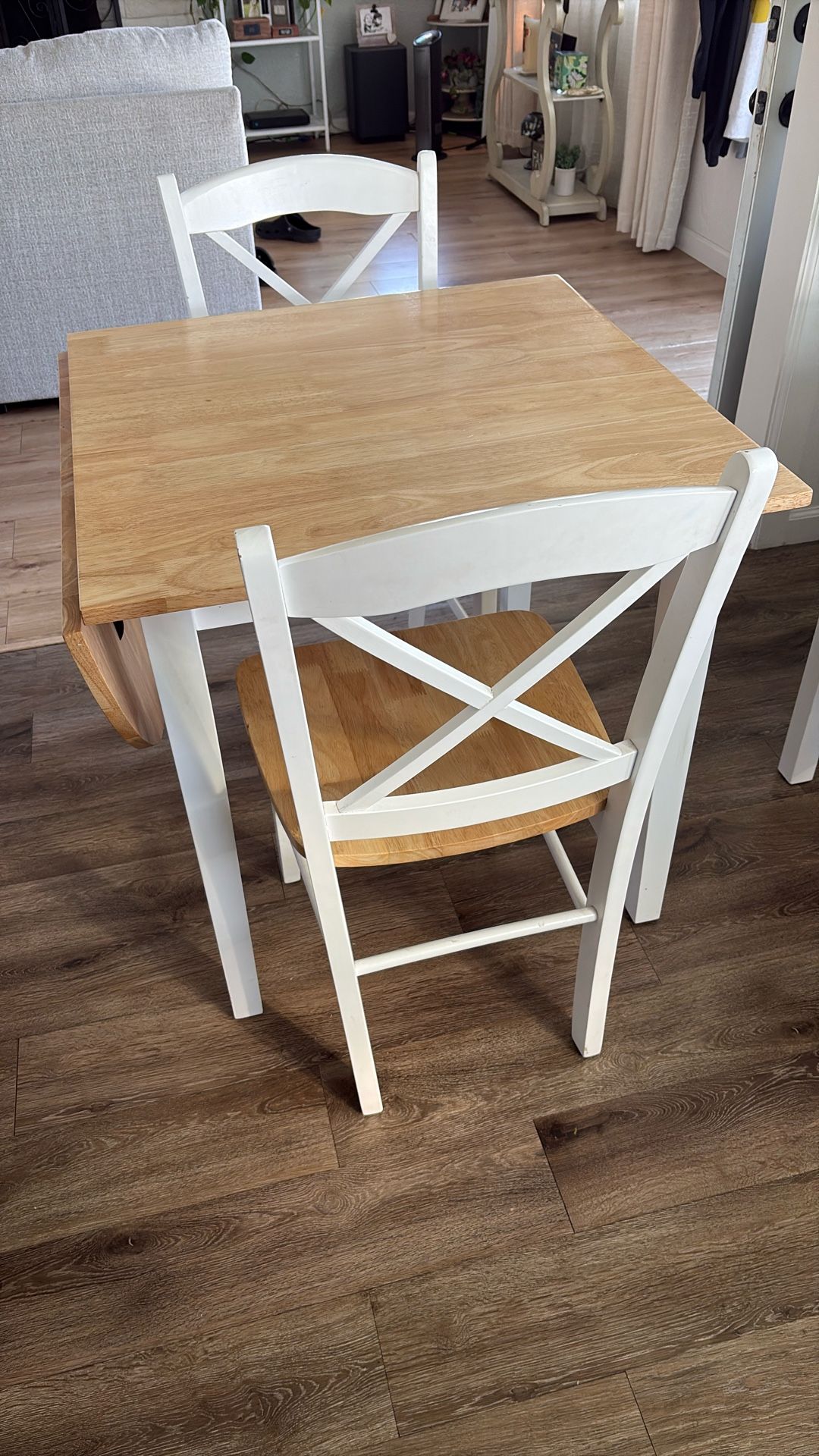 Foldable Table With 2 Chairs