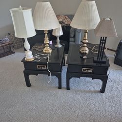 End tables and lamps