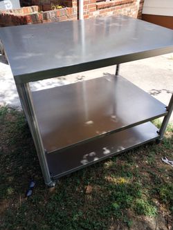 Stainless Steel Industrial Restaurant Table