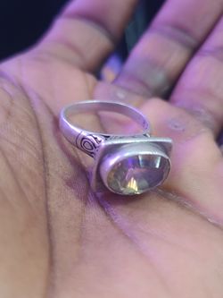 Mystic Topaz Silver Ring