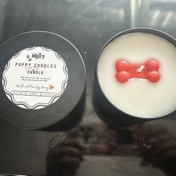 My Puppy Cuddles Candle
