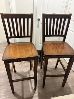 wooden barstools