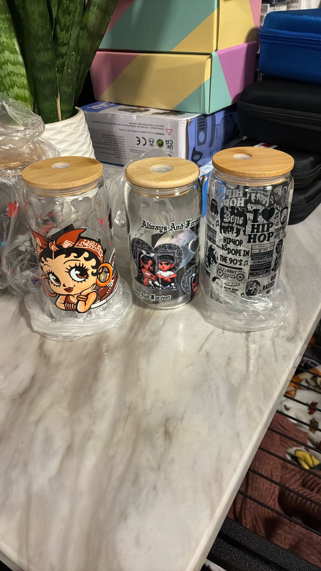 New Custom Glass Tumblers 💥$5💥