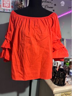 NWOT Zara Trafaluc ruffle puff sleeve blouse
