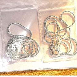 4.45g Solid .925 Sterling Silver 1mm Snake Chain Necklace 20" long