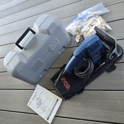 Ryobi JM80 Corded Biscuit Plate Joiner with Hard Case, Manual & Biscuits