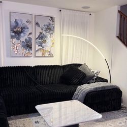 Nice and Clean Black Sectional