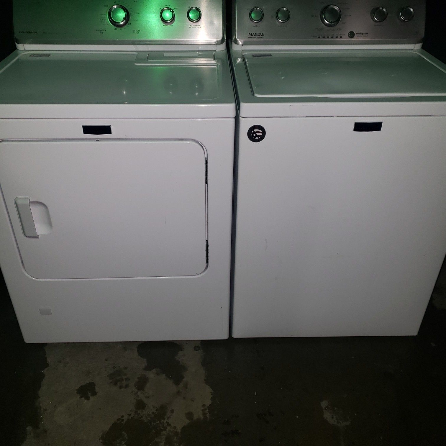 MAYTAG WASHER AND DRYER GAS