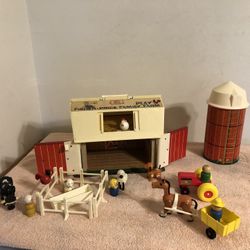 Vintage 1967 Fisher Price Little People Play Family Farm #915 100% Complete 