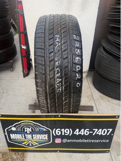 1 USED TIRE 275/60/20 MASTERCRAFT COUSER HTR $60 CASH PRICE MOUNTED & BALANCE