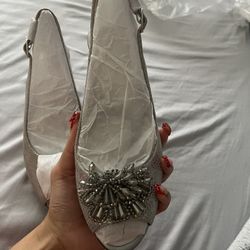 ALEX MARIE,slingback Heels, Black,7.5