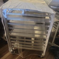 10 Tier Baking Rack With Pans and Cover (Commercial)