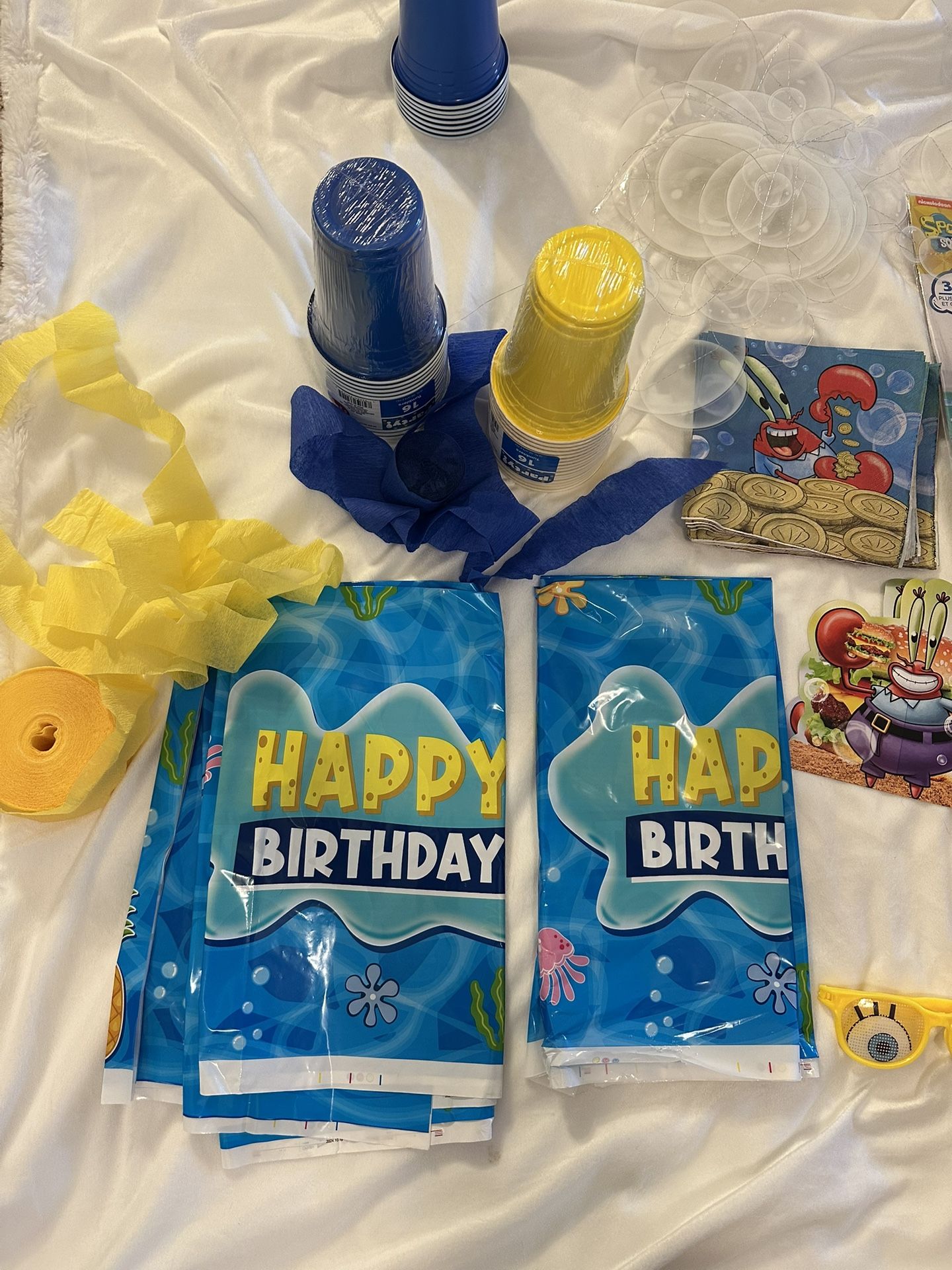 spongebob party decorations