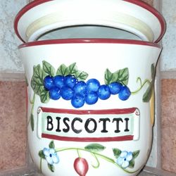 Ceramic Biscotti Jar