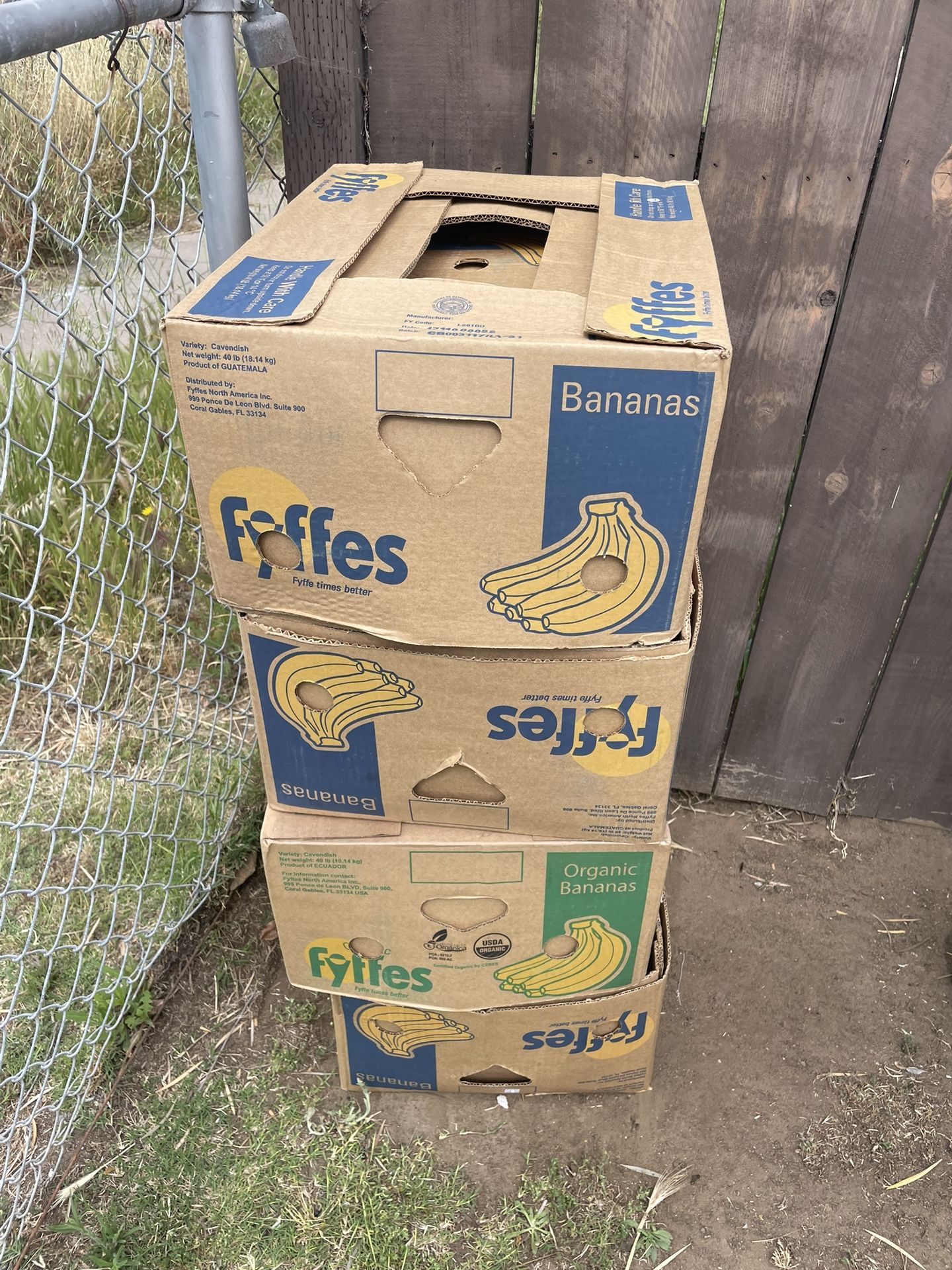 Free Moving Banana Boxes